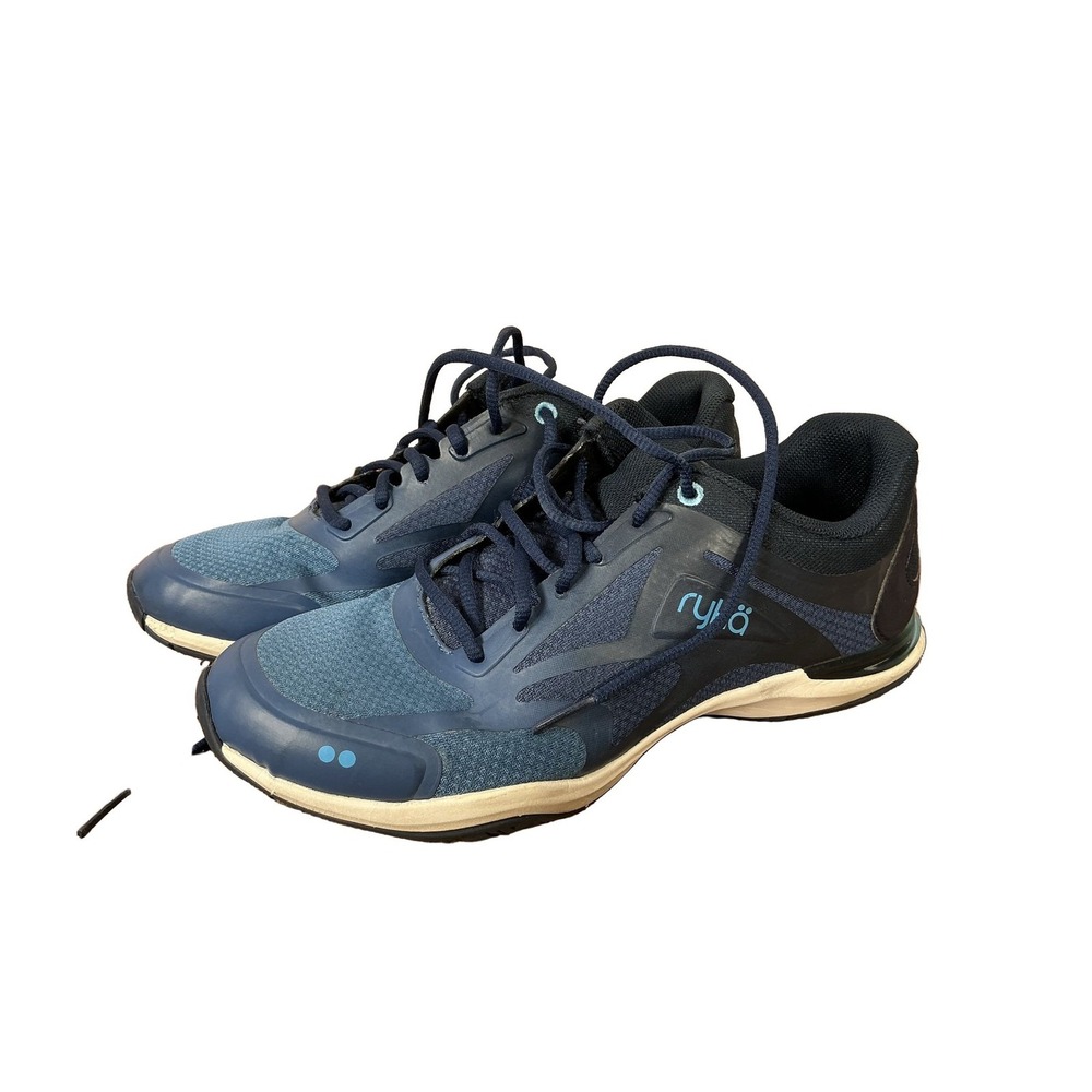 Ryka Grafik 2 Athletic Shoes Navy Blue 7M Arch Support Q-Contour